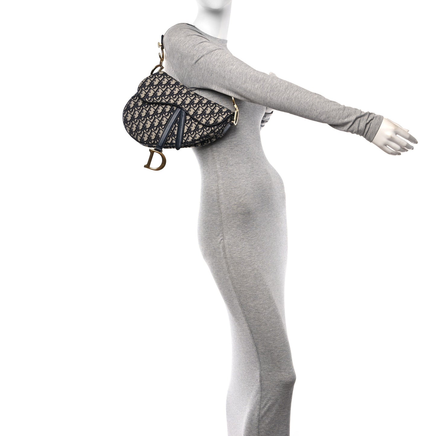 Oblique Saddle Bag Blue