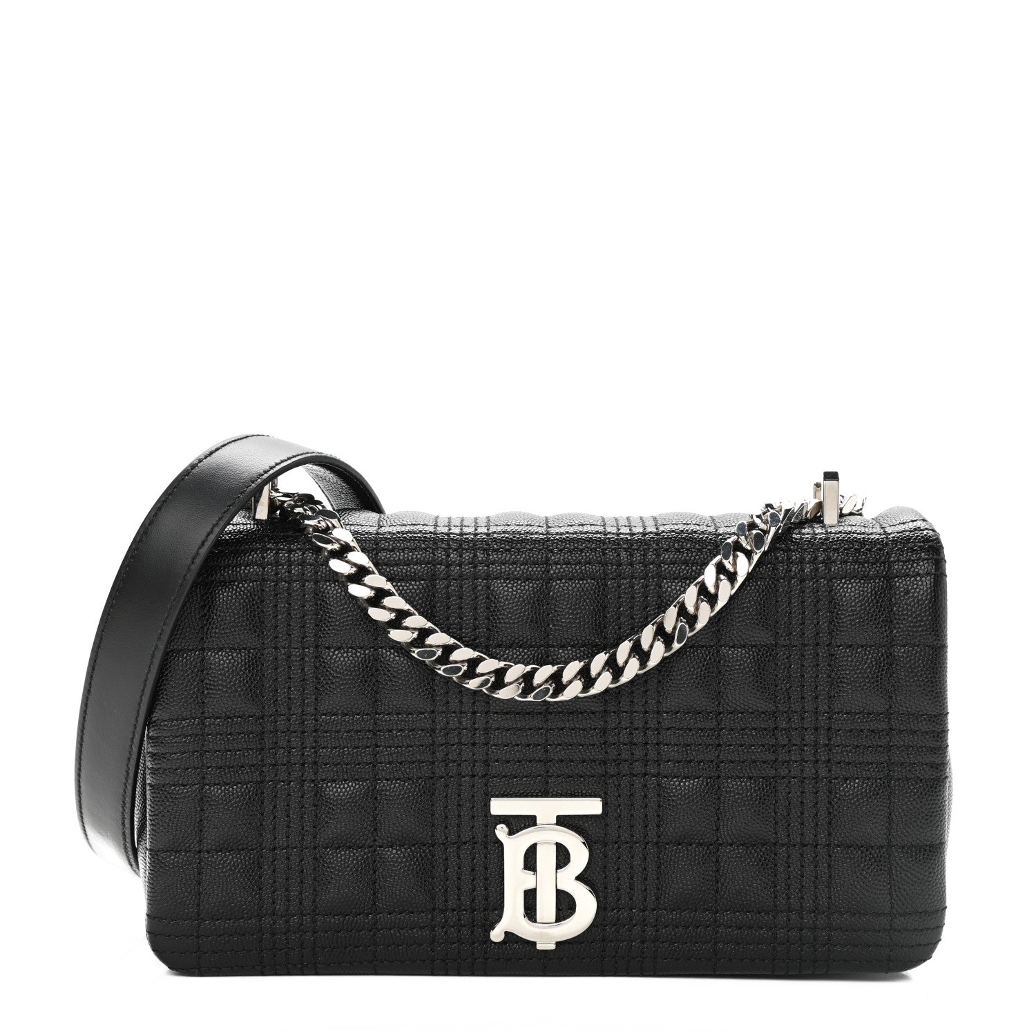 Burberry Grainy Calfskin Quilted Small Lola Bag Black 1 of 11