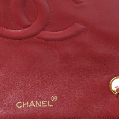 Chanel Lambskin Quilted Small Single Flap Red 14 of 20