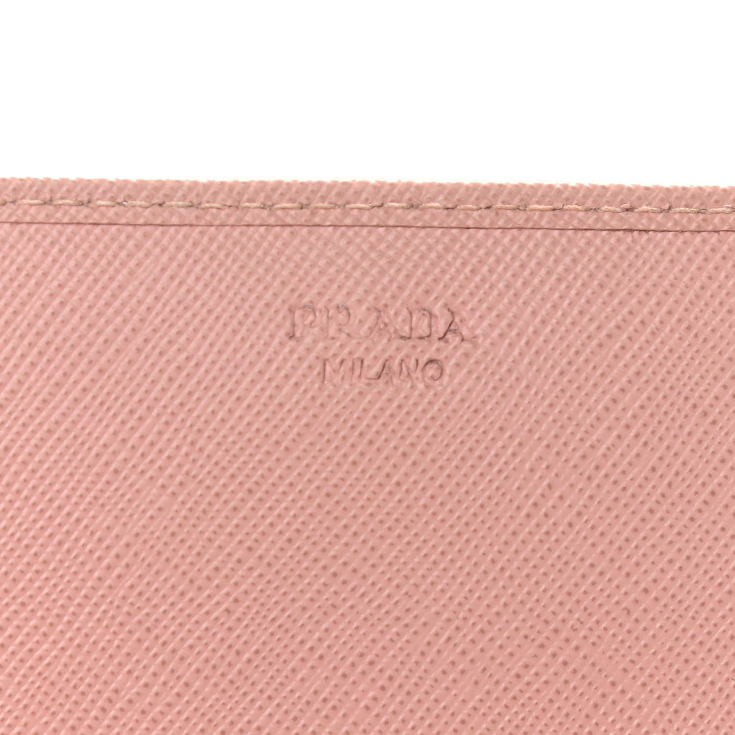 Prada Saffiano Metal Oro Chain Wallet Orchidea 6 of 10