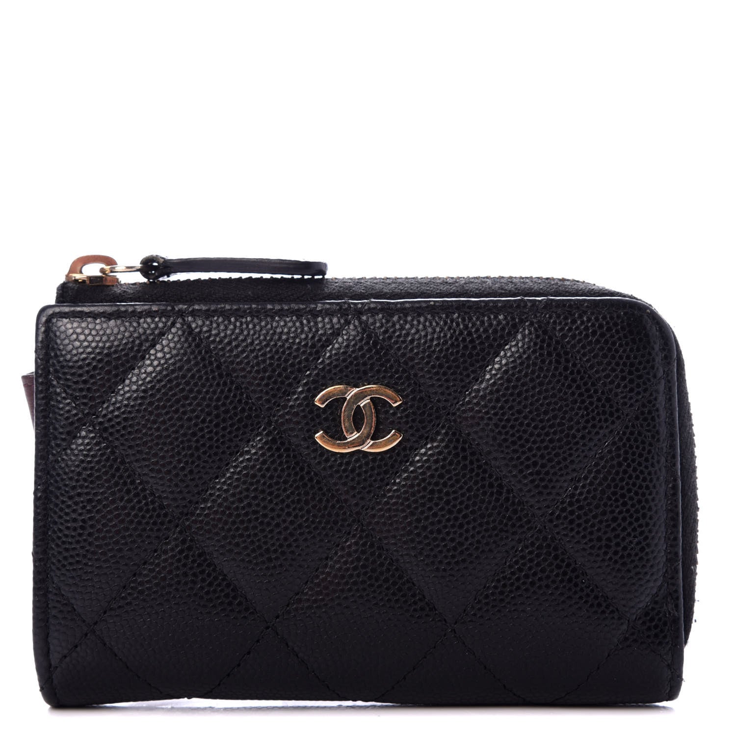 Chanel Caviar Quilted Key Holder Case Black 1 of 9