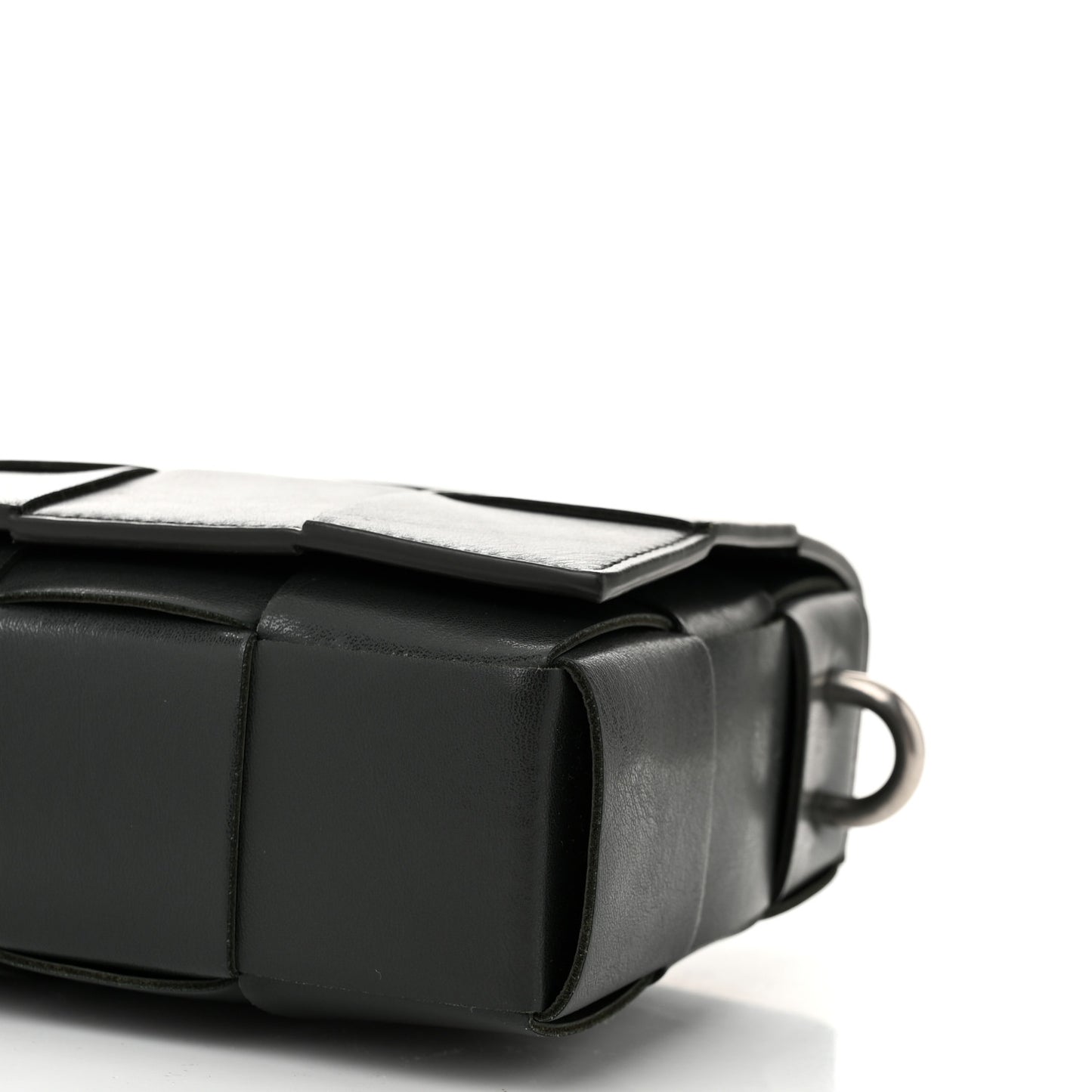 Calfskin Maxi Intrecciato Versatile Cassette Bag Dark Green