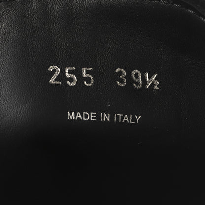 Prada Spazzolato Rois Re-Nylon Metal Triangle Logo Monolith Pouch Pocket 55mm Boots 39.5 Black 7 of 9