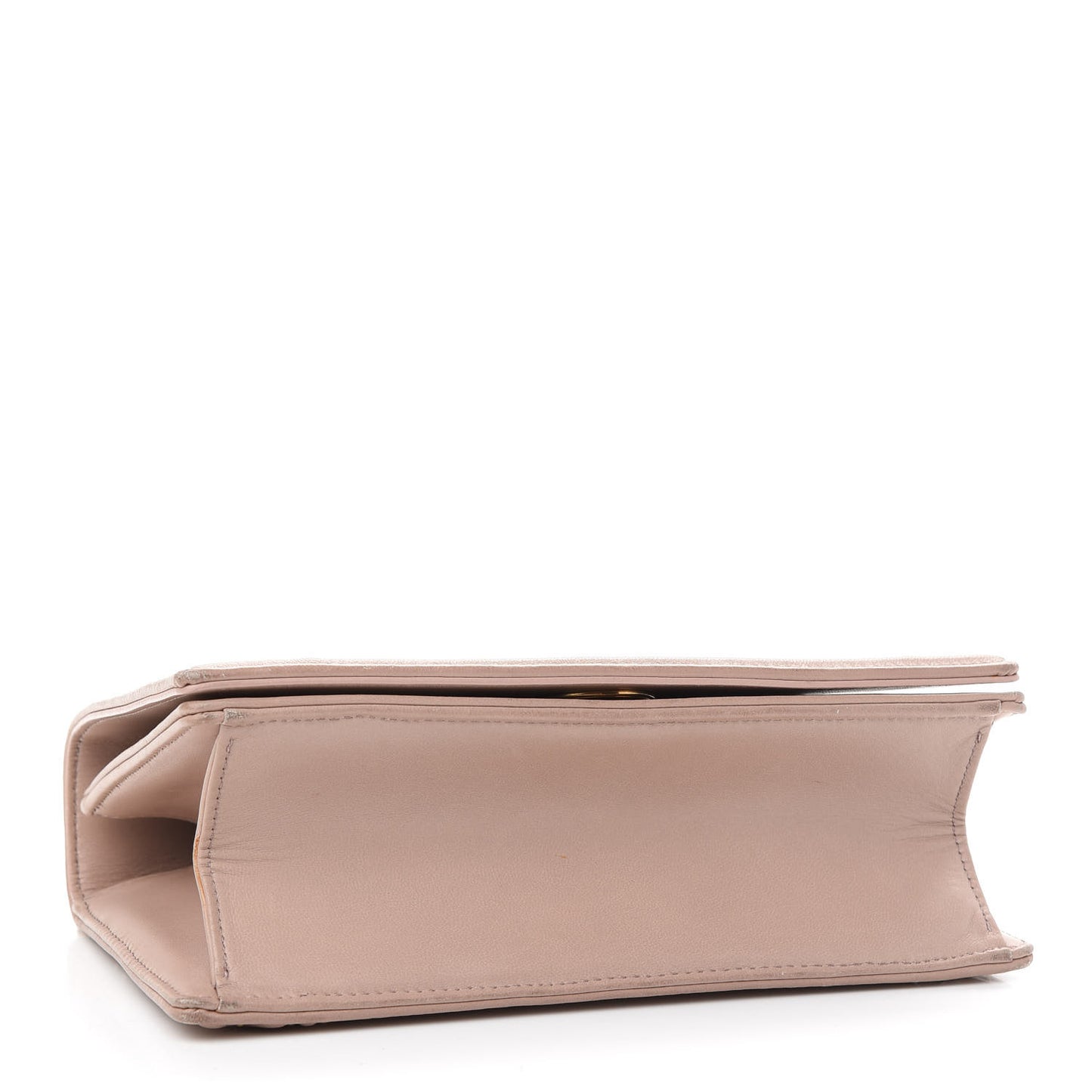 Lambskin Studded Medium Diorama Flap Bag Nude