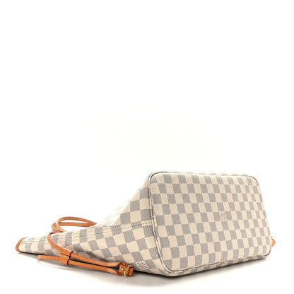 Louis Vuitton Damier Azur Neo Neverfull MM Rose Ballerine 5 of 10