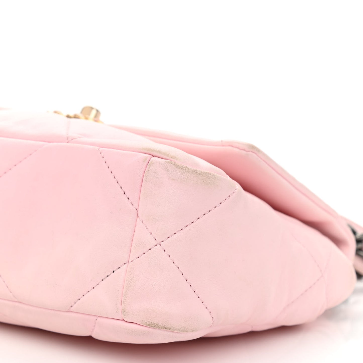 Lambskin Quilted Medium Chanel 19 Flap Light Pink