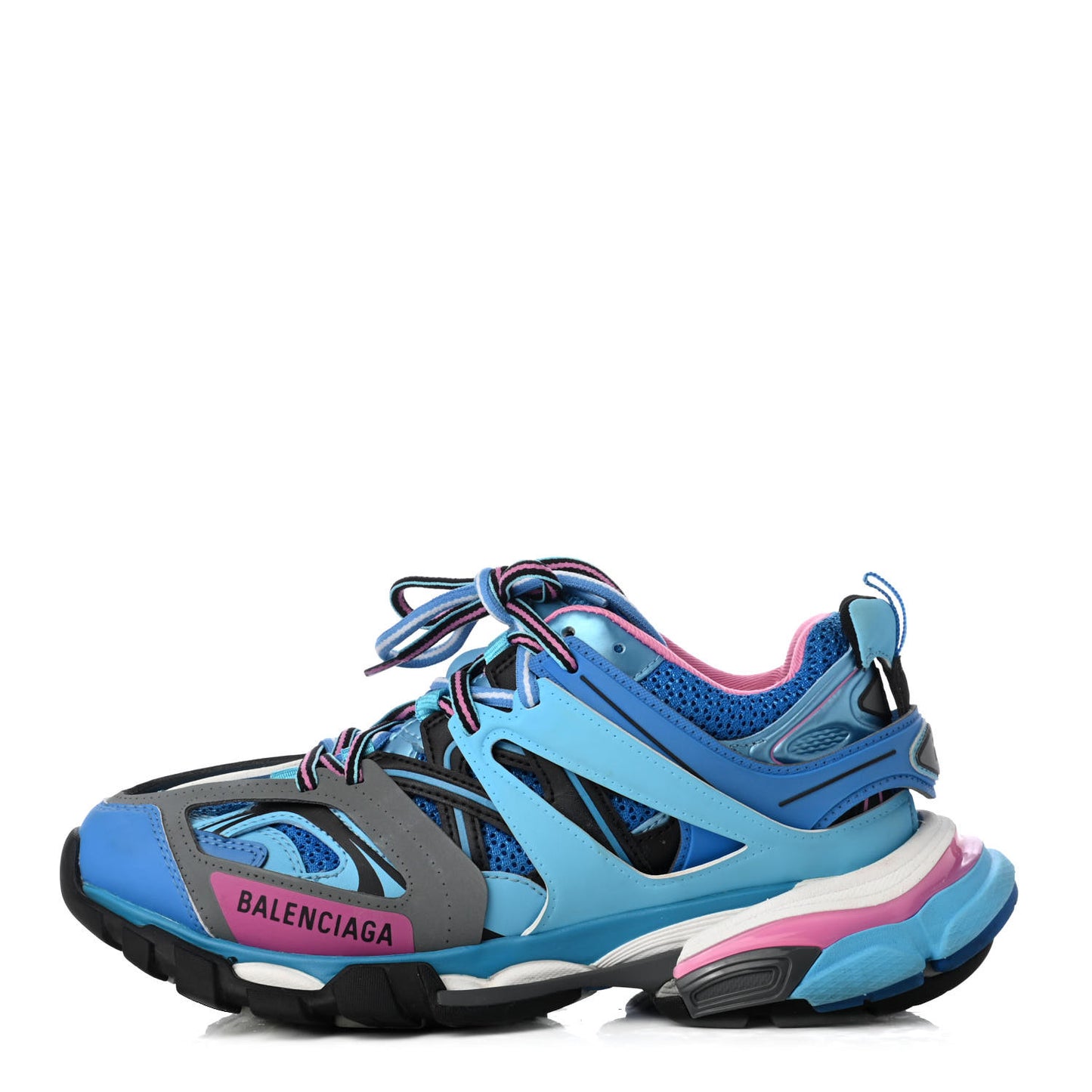 Mesh Nylon Womens Track Sneakers 38 Blue Black