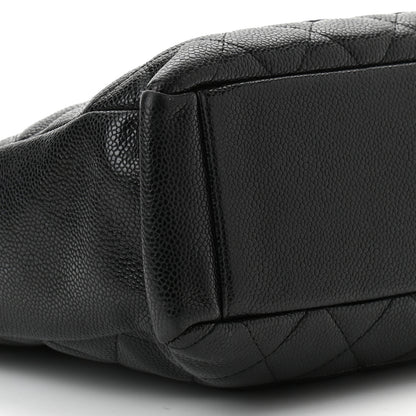 Chanel Caviar Quilted Petit Shopping Tote PST Black 9 of 10