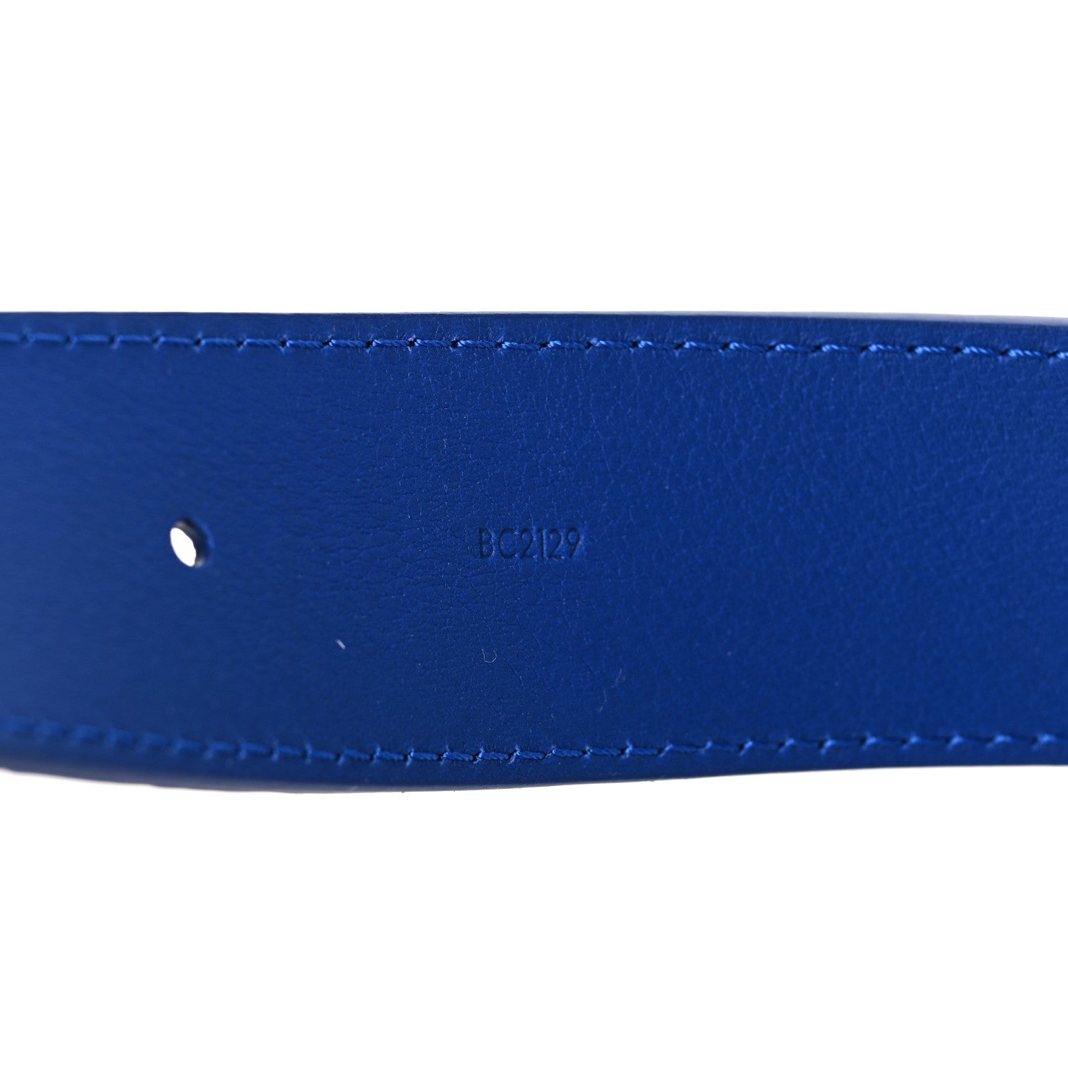 Louis Vuitton Ostrich 40MM Belt 95 38 Blue 4 of 8
