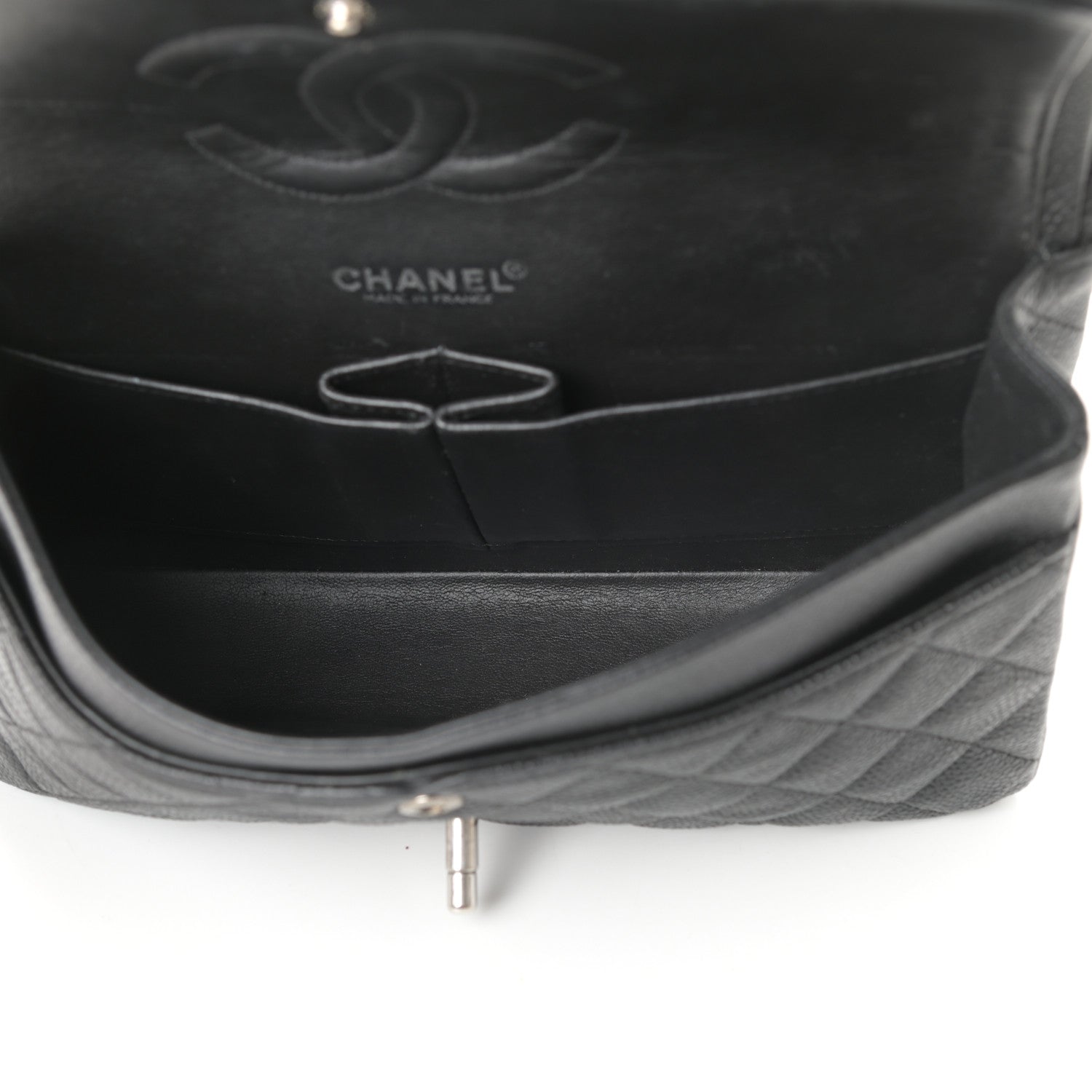 Chanel Caviar Quilted Medium Double Flap Black 5 of 10