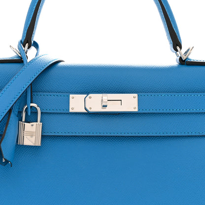 Hermes Epsom Kelly Sellier 28 Bleu Zanzibar 7 of 10