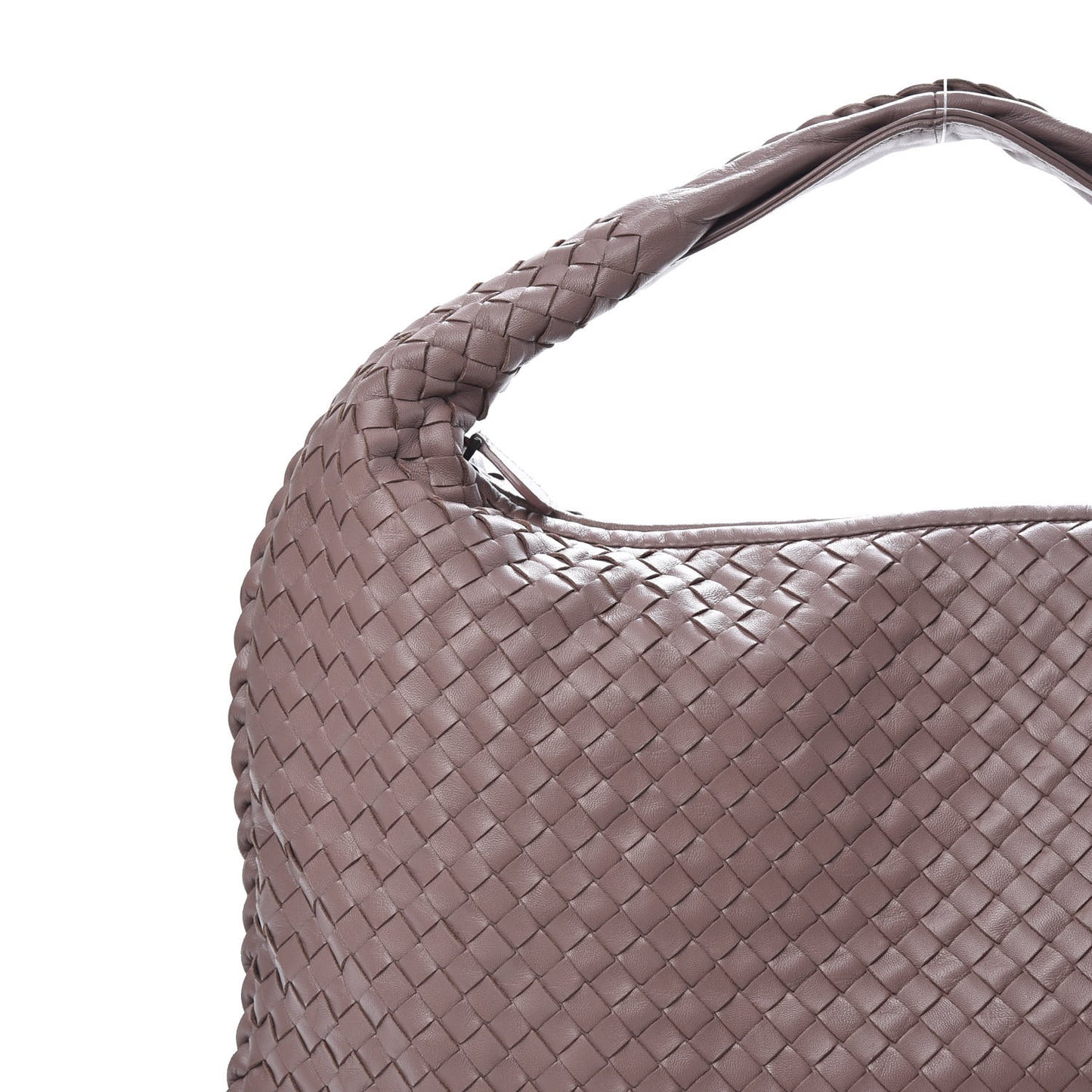 Nappa Intrecciato Large Veneta Hobo Desert Rose