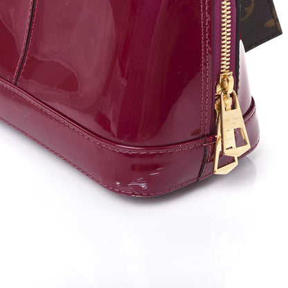 Louis Vuitton Patent Monogram Alma BB Magenta 9 of 12