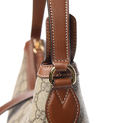 Gucci GG Supreme Monogram Linea A Hobo Brown 10 of 10