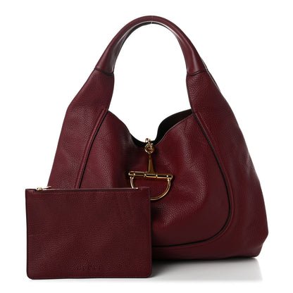 Gucci Grained Calfskin Softbit Maxi Shoulder Bag Rosso 3 of 11