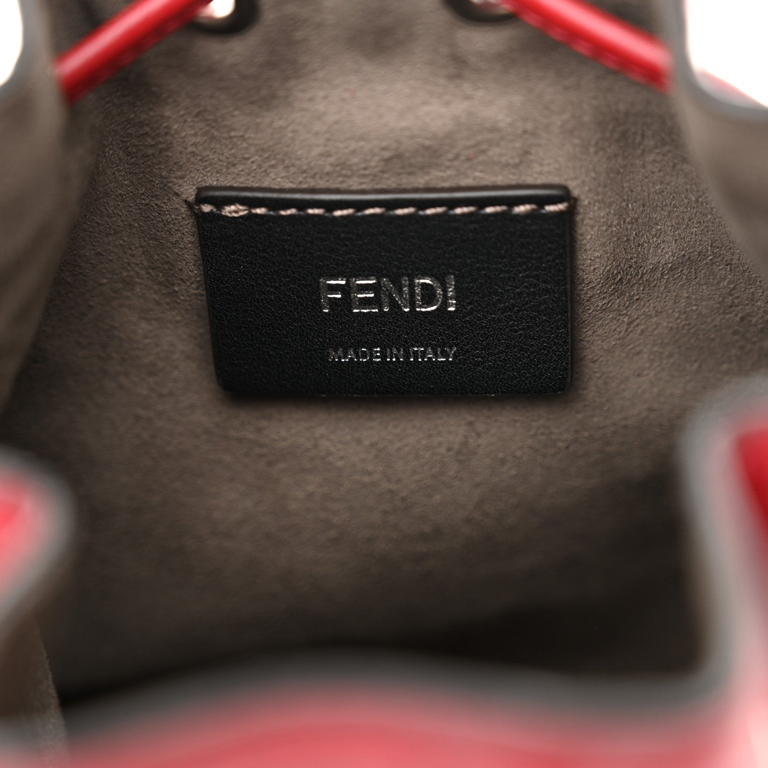 Fendi Vitello Liberty F is Fendi FF 1974 Embossed Mini Mon Tresor Bucket Bag Fragola 6 of 11