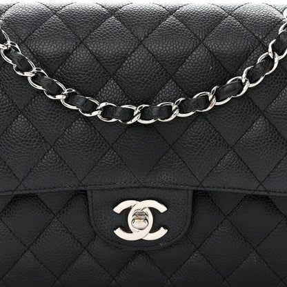 Chanel Caviar Quilted Medium Double Flap Black 8 of 14