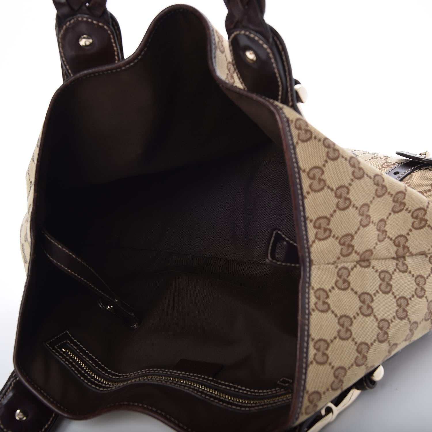 Gucci Monogram Small Pelham Shoulder Bag Dark Brown 5 of 7