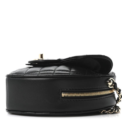 Chanel Lambskin Quilted CC In Love Heart Bag Black 10 of 11