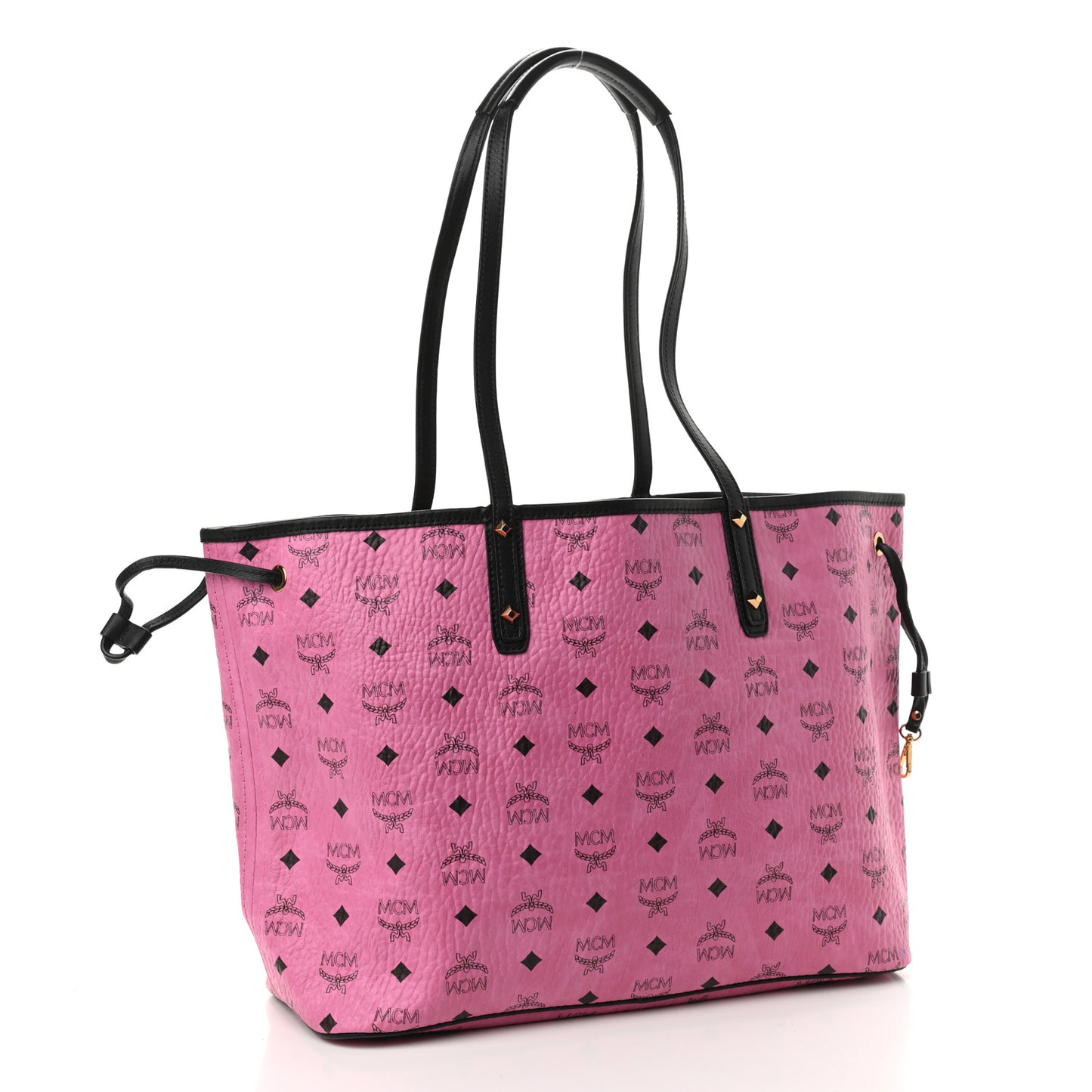 Visetos Medium Reversible Liz Shopper Tote Pink