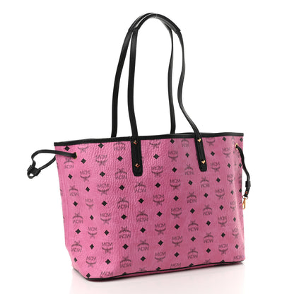 MCM Visetos Medium Reversible Liz Shopper Tote Pink 5 of 20