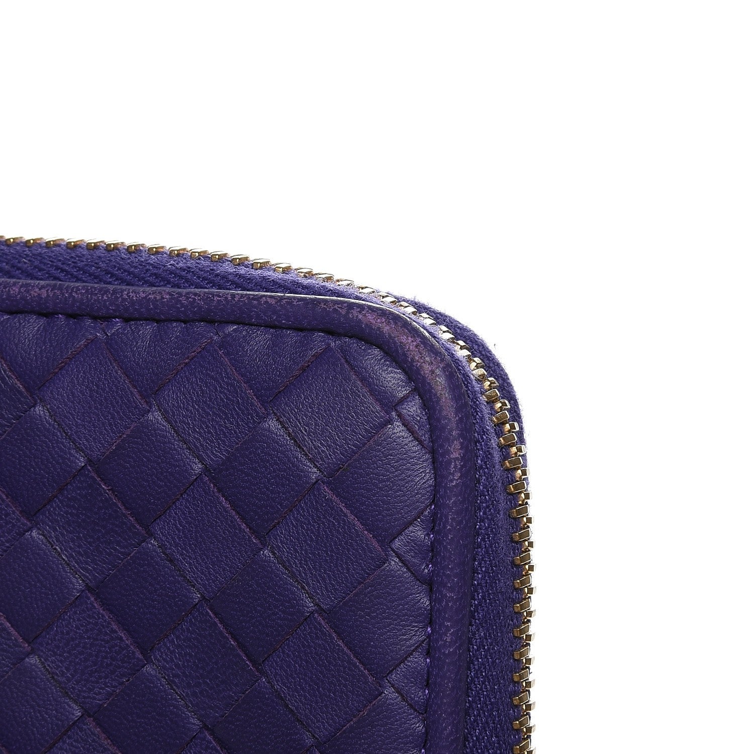Bottega Veneta Nappa Intrecciato Zip Around Coin Purse Anemone 16 of 17