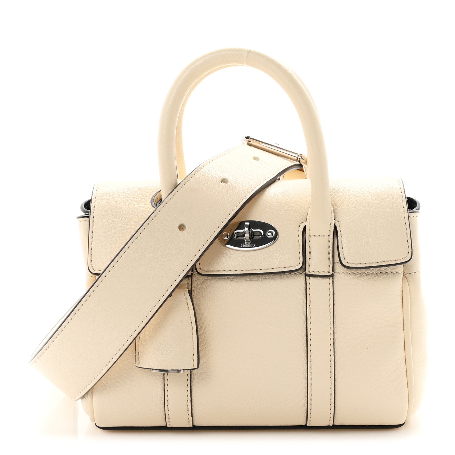 Mulberry Classic Grain Mini Bayswater White 1 of 9