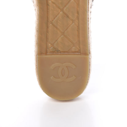 Chanel Goatskin Patent CC Espadrille Mules 40 Black 9 of 11