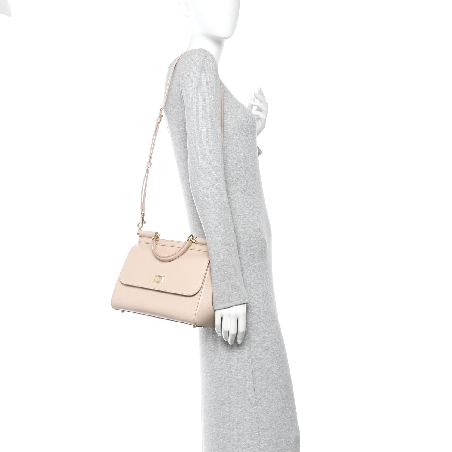 Dolce & Gabbana Dauphine Medium Miss Sicily Satchel Rose Carne 2 of 9