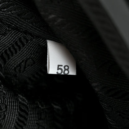 Prada Tessuto Nylon Saffiano Kisslock Shoulder Bag Black 7 of 10