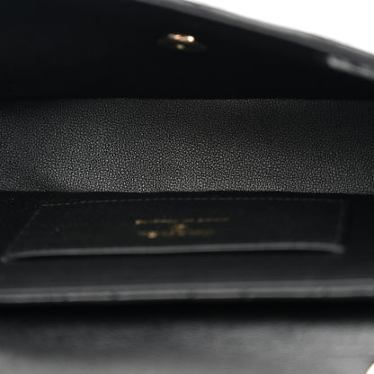 Chanel Lambskin Quilted Rectangular Phone Holder Clutch With Chain Black 5 of 11