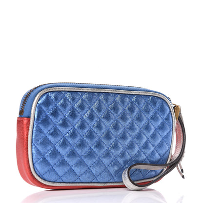 Gucci Laminated Nappa Trapuntata Zumi iPhone Case Rosso Marine Argento 3 of 7