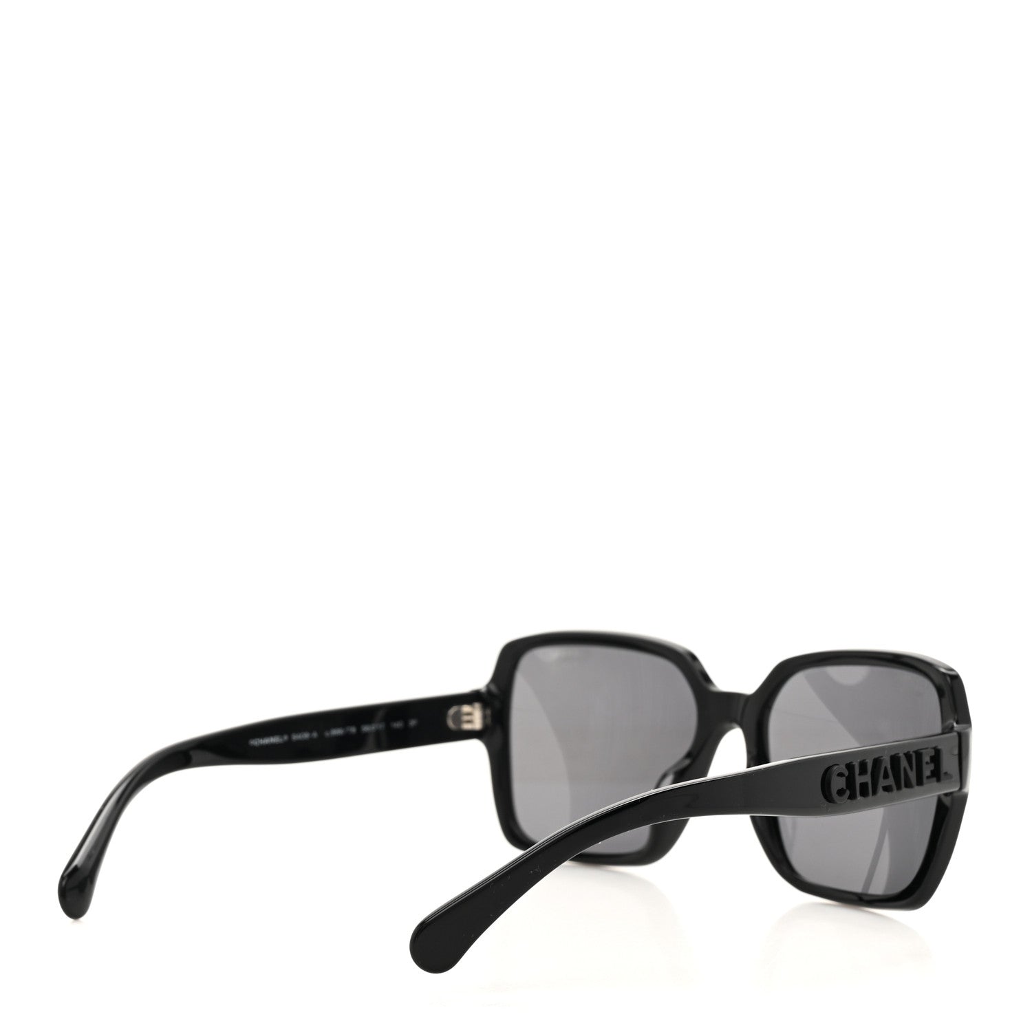 Chanel Acetate Polarized Square Sunglasses 5408 Black 4 of 8