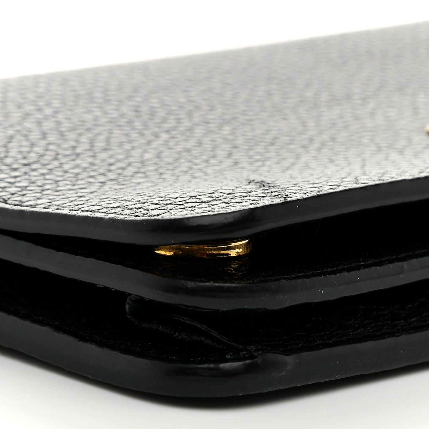 Vitello Daino Mini Chain Bag Black