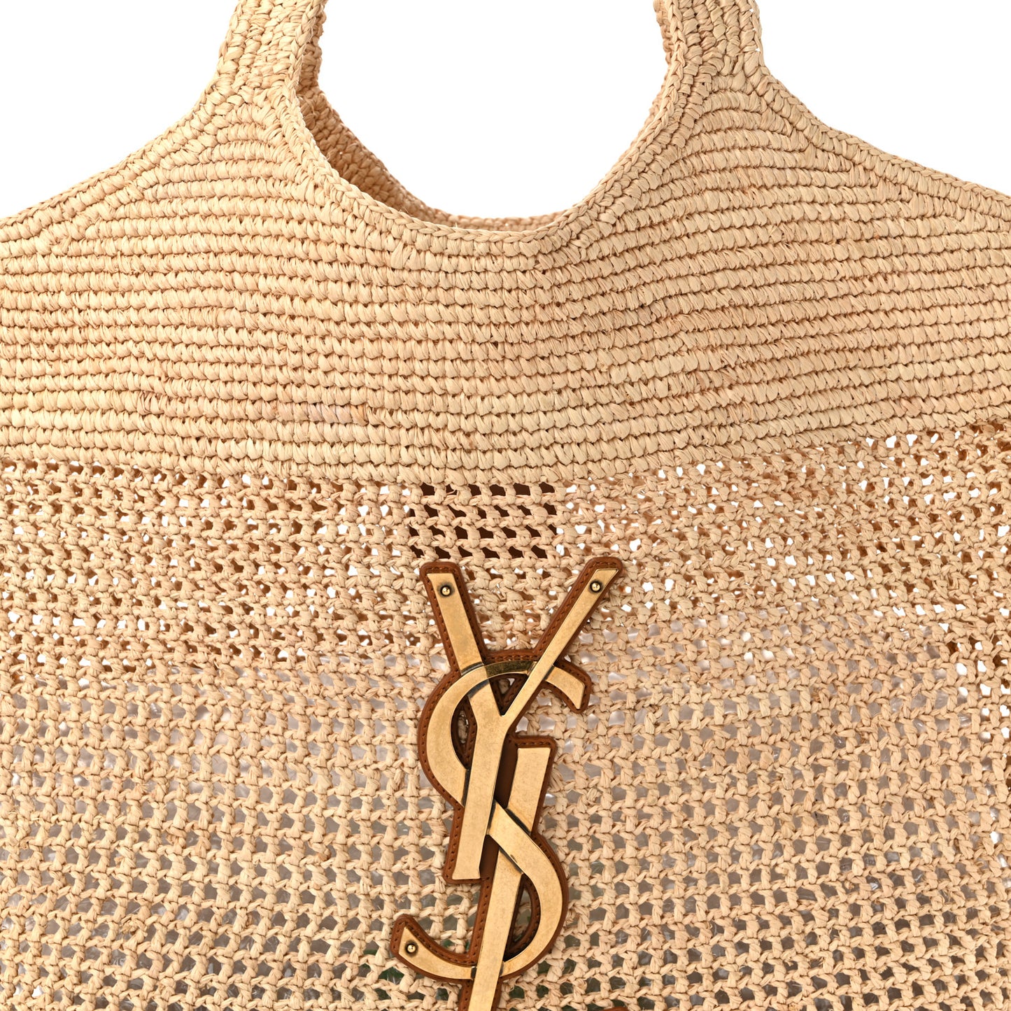 Raffia Icare Shopping Tote Natural