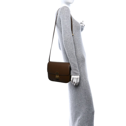 Celine Box Calfskin Medium Classic Box Flap Bag Camel 3 of 9