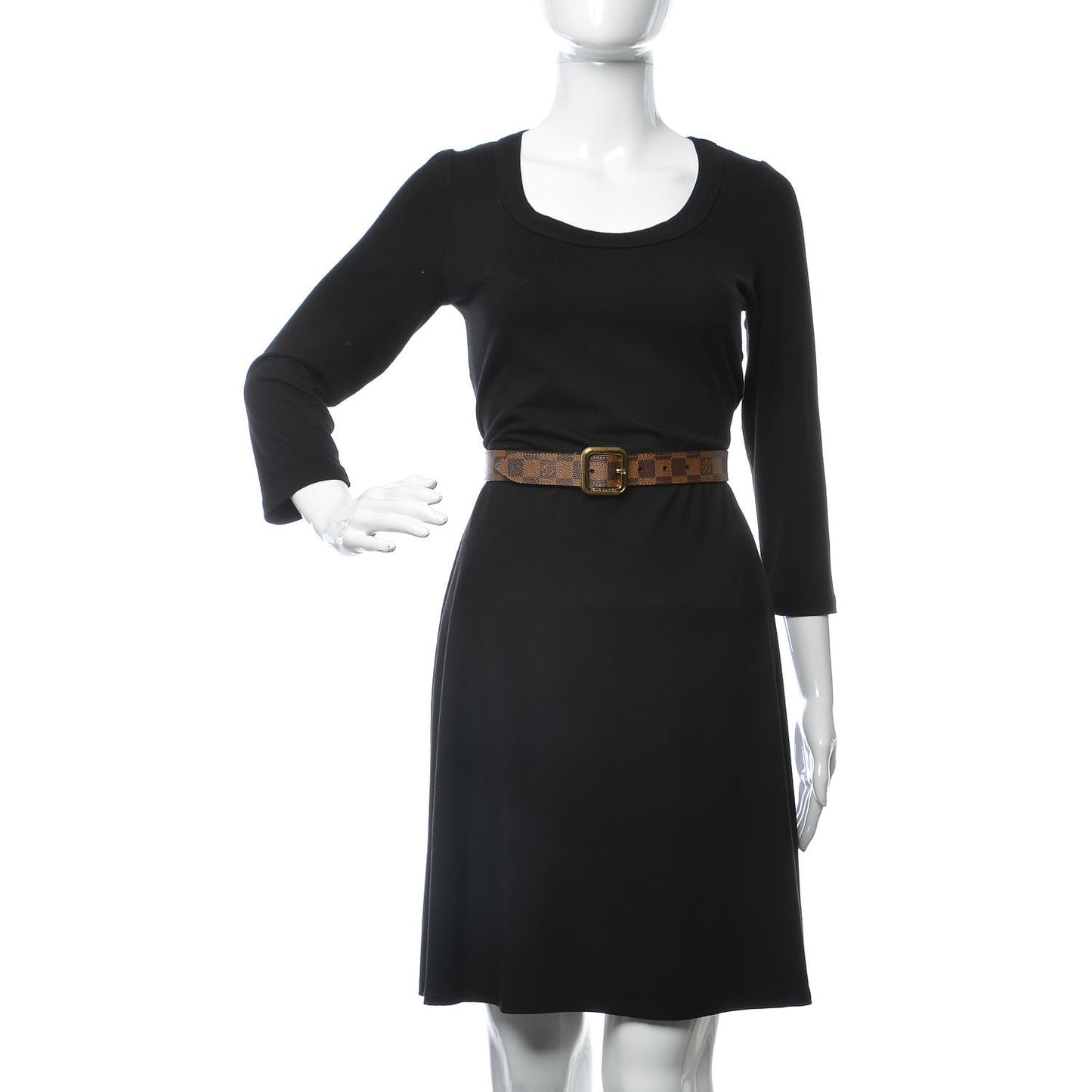 Damier Ebene Tresor Belt 80 32