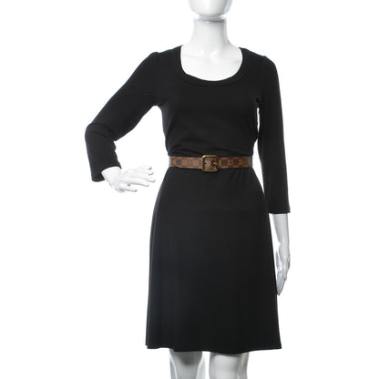 Louis Vuitton Damier Ebene Tresor Belt 80 32 2 of 9