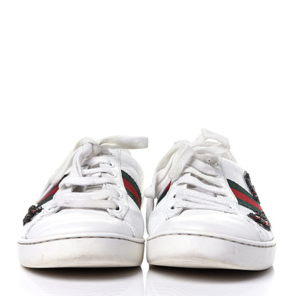 Gucci Calfskin Web Studded Arrow Ace Sneakers 36.5 White 2 of 12
