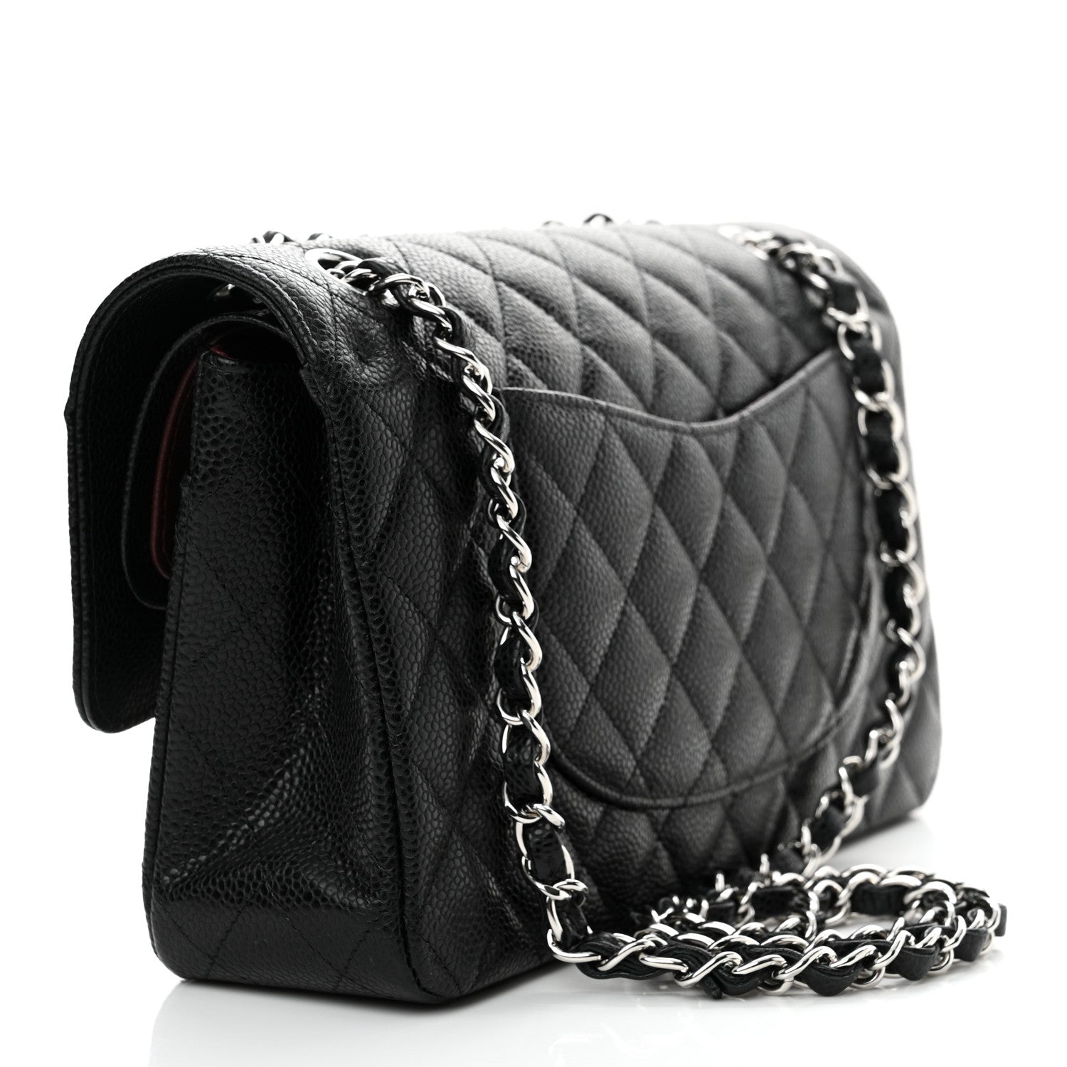 Chanel Caviar Quilted Medium Double Flap Black 3 of 11