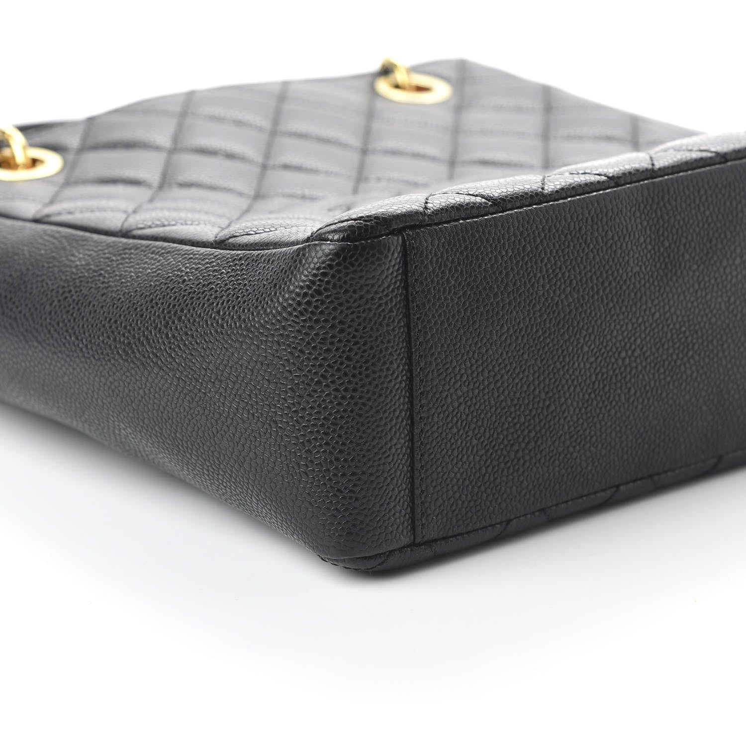 Chanel Caviar Quilted Petit Shopping Tote PST Black 6 of 10