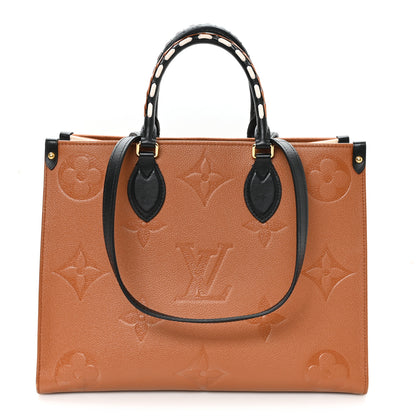 Louis Vuitton Empreinte Monogram Giant Wild At Heart Onthego MM Caramel 1 of 11