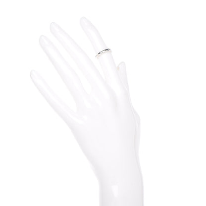 Tiffany Sterling Silver Blue Sapphire Stacking Ring 46 3.75 2 of 5