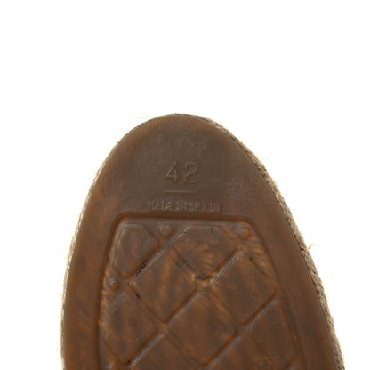 Chanel Lambskin CC Espadrilles 42 Beige Black 8 of 9