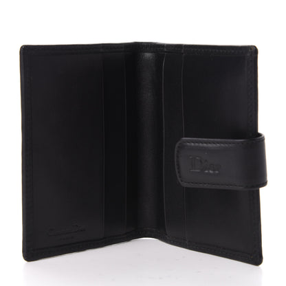 Christian Dior Monogram Compact Wallet Black 5 of 6