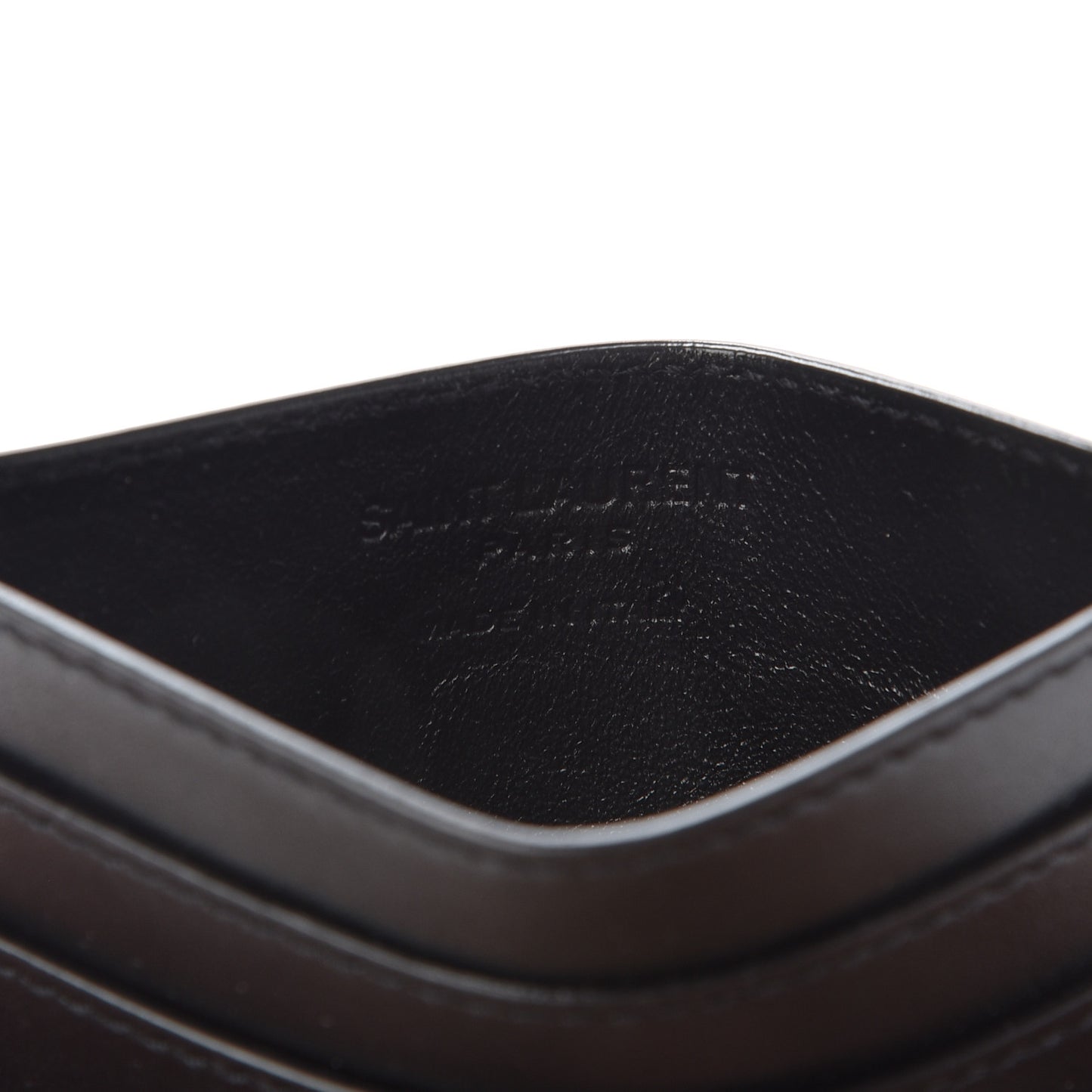 Calfskin Card Case Black