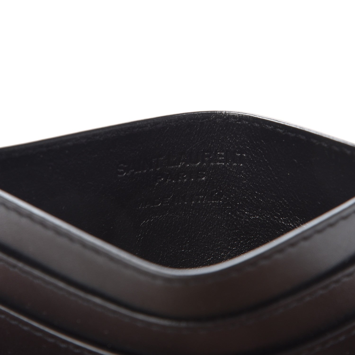 Saint Laurent Calfskin Card Case Black 5 of 6