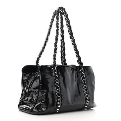 Chanel Patent Calfskin Small Luxe Ligne Tote Black 3 of 9