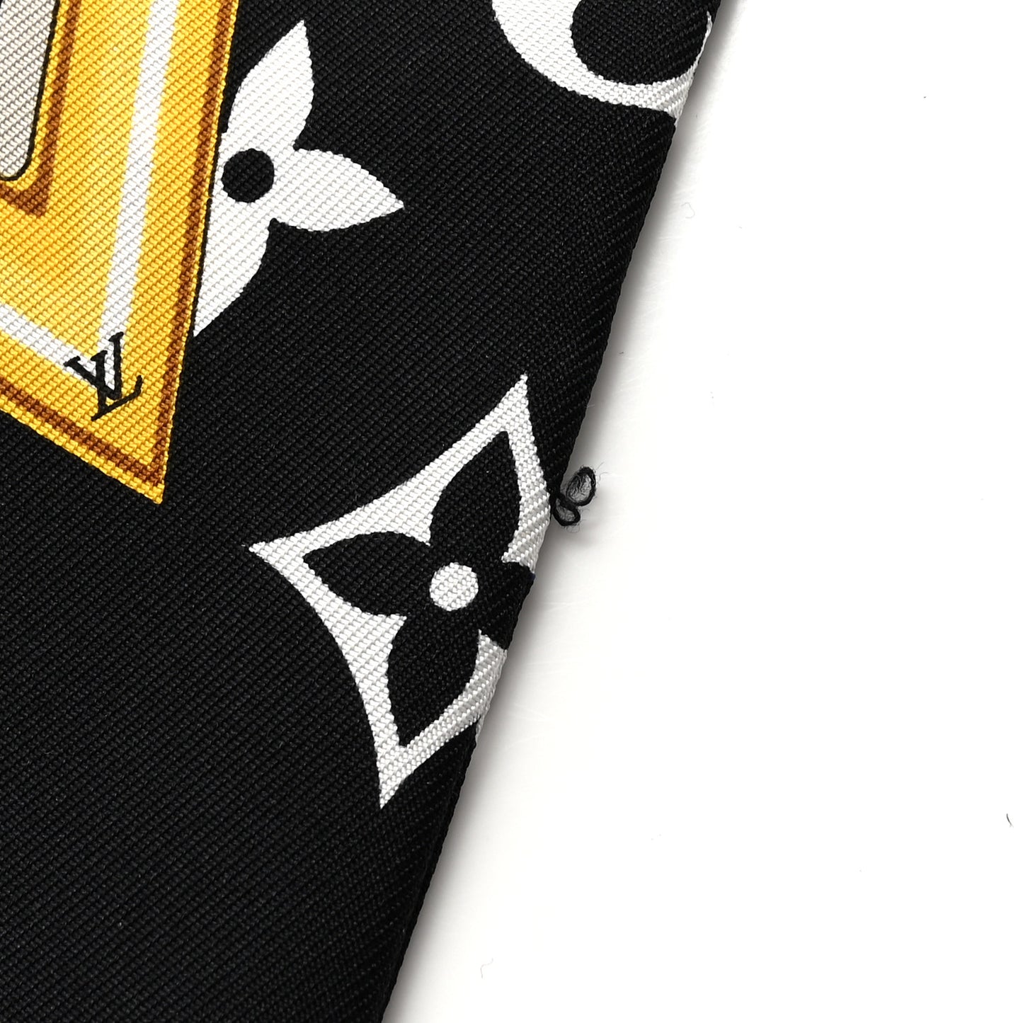 Silk Monogram Confidential Bandeau Black