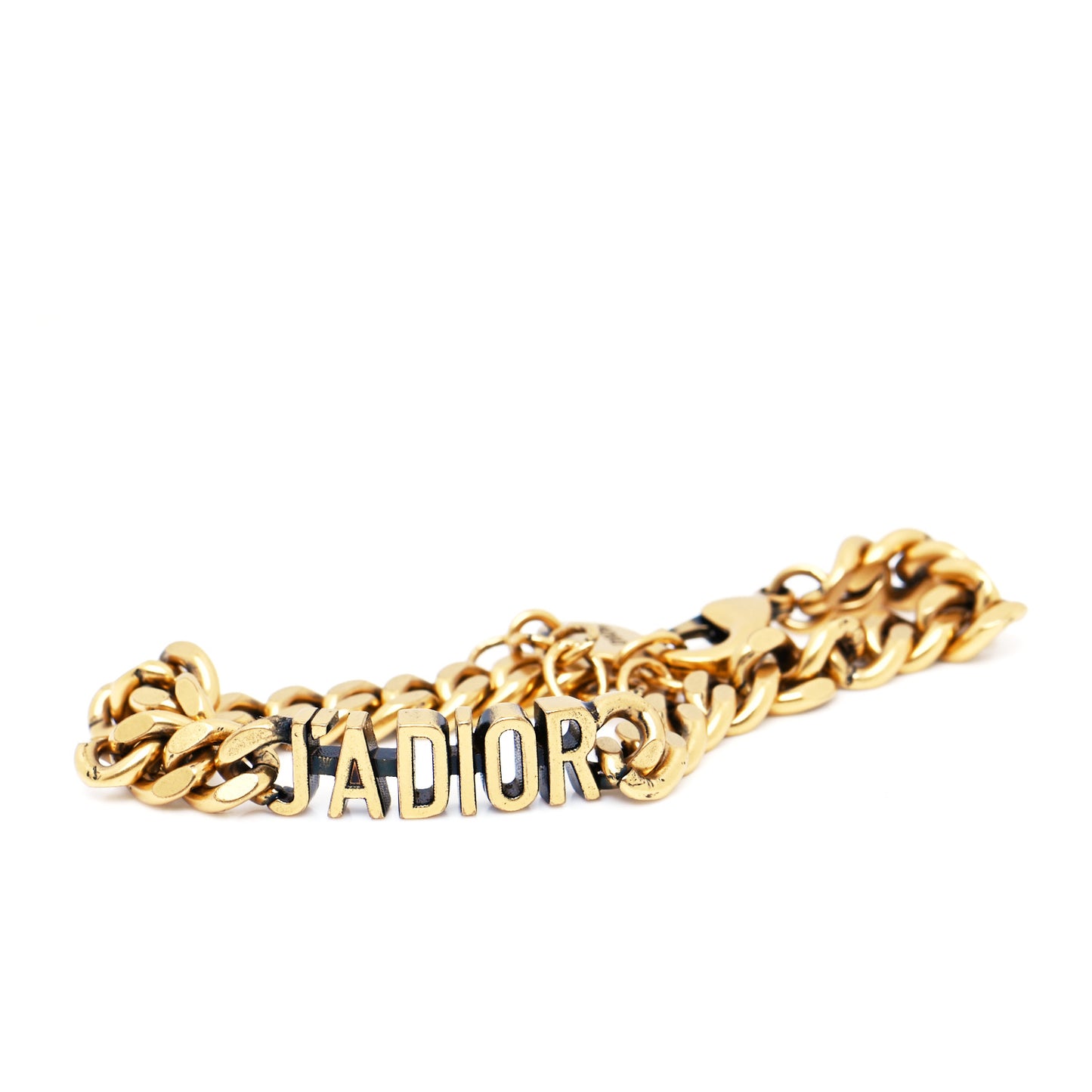 Metal J'Adior Chain Bracelet Gold